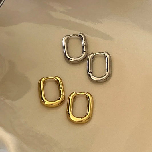 Classic U shaped hoop earrings